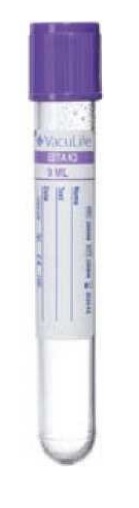 ВакуЛайф Одноразові вакуумні пробірки для забору крові, К3 ЕДТА, 16×100 мм (mm), 9 мл (ml)